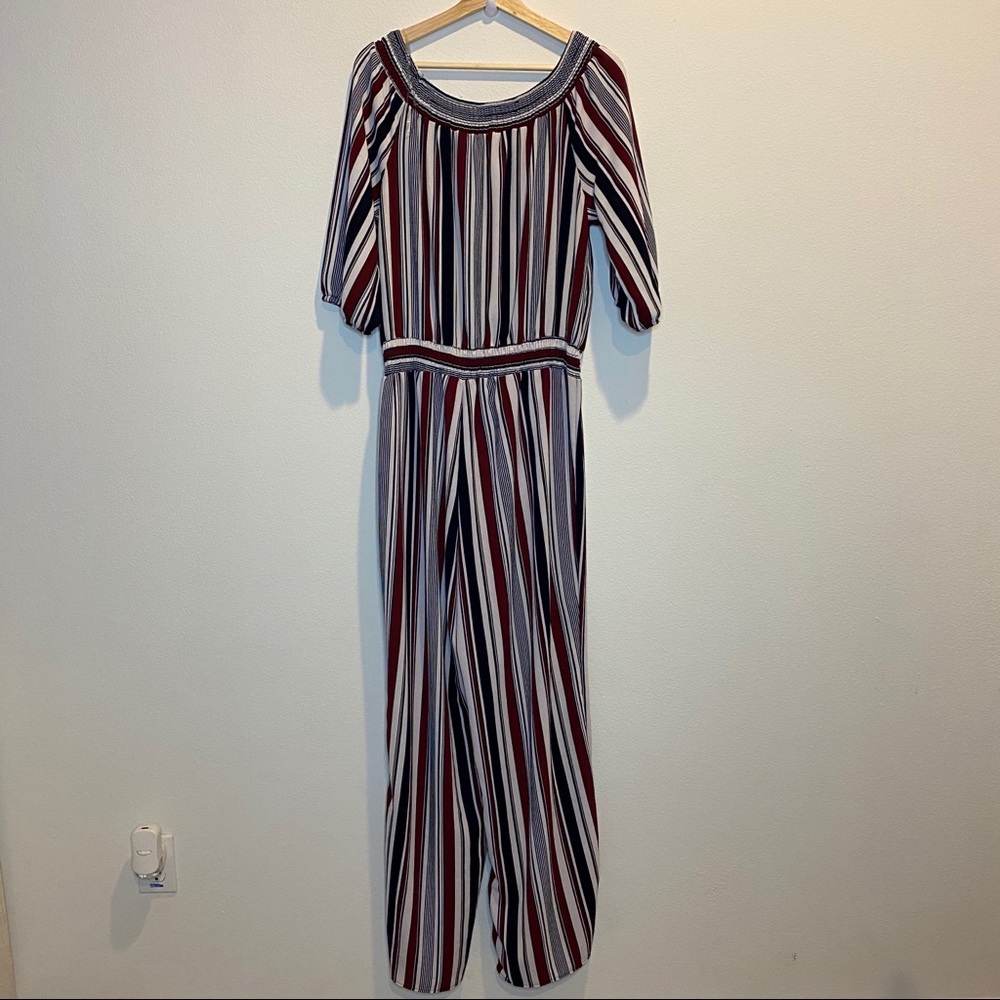 NEW ASHLEY STEWART Striped Jumpsuit - Picture 5 of 10